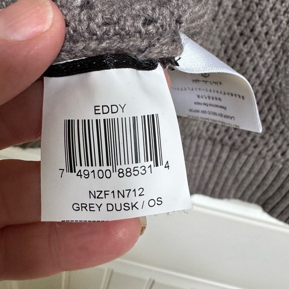 BCBG MaxAzria Taupe Cowl Neck Short Sleeve wool/angora blend Sweater. Size O/S - Picture 3 of 7